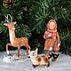 Christmas toys made of cotton wool Silver Hoof, Christmas decorations, Shahovskaya,  Фото №1