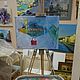 The author's oil painting with the fashion fish gift born in March. Pictures. paintmart (oikos). My Livemaster. Фото №4