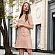 Vestido estilo Chanel beige verano en lino y rayón, Tweed. Dresses. mozaika-rus. Интернет-магазин Ярмарка Мастеров.  Фото №2