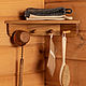 Corner shelf made of oak. Shelves. Foxwoodrus. Online shopping on My Livemaster.  Фото №2