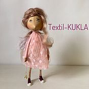 Тильда в розовом - текстильная кукла