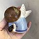 Order Angel With a dog. Porcelain story. Livemaster. . Easter souvenirs Фото №3