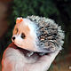 hedgehog wool medium size. Miniature figurines. handmade toys by Mari. Online shopping on My Livemaster.  Фото №2