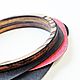 Bracelet made of wood black with red. Hard bracelet. TETstudio. Ecostyle.. My Livemaster. Фото №4