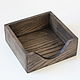 Dark-colored wooden napkin holder (Charcoal color). Wood - ash. Napkin holders. derevyannaya-masterskaya-yasen (yasen-wood). My Livemaster. Фото №6