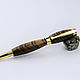 Order Diplomat fountain pen made of solid zebrano in a case. KullikovCraft. Livemaster. . Handle Фото №3