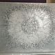 Large silver painting with glitter 'Enlightenment' 100h80h1,5.  cm, Pictures, Volgograd,  Фото №1