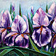 Purple irises oil painting, Pictures, Azov,  Фото №1