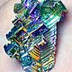 Bismuth (metal) rainbow (synthesized crystal 47/30 mm) Germany, Minerals, St. Petersburg,  Фото №1