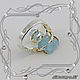 Vintage - Vintage ring 925 sterling silver, aquamarine crystal. Rings. MaksimJewelryStudio. My Livemaster. Фото №5