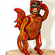 Flying monkey wooden toy based on a fairy tale about a Magical land, Ball-jointed doll, Moscow,  Фото №1