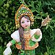 Царевна-лягушка, ватная елочная игрушка. Мягкие игрушки. Елена (emeldolls). Ярмарка Мастеров.  Фото №4