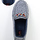 Order Loafers BERGAMO made of felt,100% wool. felted-slippers (felted-slippers). Livemaster. . Slippers Фото №3