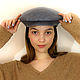Grey woolen cap, available in size 57-59. Caps1. STUDIO-FELT Katerina Alekseeva. My Livemaster. Фото №4