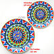 'Amu Darya ' plate on the wall in Uzbek style. Decorative plates. Art by Tanya Shest. Online shopping on My Livemaster.  Фото №2