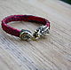 Order Dragon bracelet natural Python leather. MintTiger. Livemaster. . Bead bracelet Фото №3