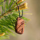Carved pendant from Sapele. Pendants. Made by mushroom. Online shopping on My Livemaster.  Фото №2