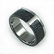 Black and white titanium ring, Rings, Moscow,  Фото №1