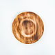 Flat wooden plate made of cedar (children's set) 190mm. T151. Children\'s tableware. ART OF SIBERIA. My Livemaster. Фото №4