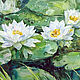 Watercolor painting of water Lilies, Pictures, Magnitogorsk,  Фото №1