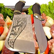 Сувениры и подарки handmade. Livemaster - original item Hunting hatchet knife for meat,st.40h13 steel hardness HRC 55/56 units.. Handmade.