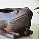 Planter-pot Frog of concrete in the style of Provence Shabby. Vases. Decor concrete Azov Garden. Online shopping on My Livemaster.  Фото №2
