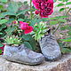 Zapatos De bebé Vintage suculentas figurillas. Figurines. Decor concrete Azov Garden. Ярмарка Мастеров.  Фото №5
