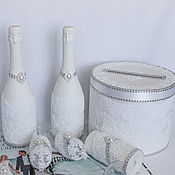 Свадебный набор украшений с цветами айвы из фоамирана