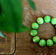 Wooden bracelet 'Green tea'. Bead bracelet. Nitkabusin. My Livemaster. Фото №4