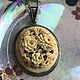 Drowning in Peonies... Large pendant on a chain. Arts&Crafts .1890-1920. Vintage pendants. Antik Boutique Love. Online shopping on My Livemaster.  Фото №2