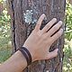 A leather bracelet with an engraving Everything is possible. Cuff bracelet. Tatiana (Leather bracelets). My Livemaster. Фото №5