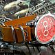 Steampunk style wristwatch 'Red Clock'. Watches. Neformal-World. My Livemaster. Фото №4