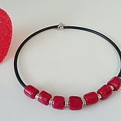 Украшения handmade. Livemaster - original item Choker necklace with coral. Handmade.