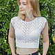Order Openwork Knitted Top / Summer Crop Top. Knitwear shop Fairy Tale by Irina. Livemaster. . Tanks Фото №3