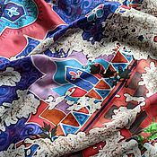 Аксессуары handmade. Livemaster - original item Batik, silk scarf 