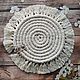 Macrame round small napkin. Doilies. macrame with Karelian soul. Online shopping on My Livemaster.  Фото №2