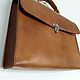 Винтажный кожаный портфель. Портфель. ALEX FLAIR • leather goods. Ярмарка Мастеров.  Фото №5
