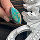 Ring with turquoise Chrysocolla, Rings, Pushkino,  Фото №1