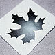 Felt Pattern for Brooch Maple Leaf Black Silver, Embroidery kits, Solikamsk,  Фото №1