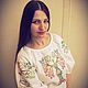 Летняя льняная блузка. Блузки. СЛАВный стиль от Заряны и Анны. Интернет-магазин Ярмарка Мастеров.  Фото №2