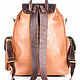 Leather backpack 'classic 3' brown. Backpacks. Russian leather Guild. Online shopping on My Livemaster.  Фото №2