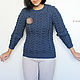 Women's sweater with braids with removable collar Sodom, Sweaters, Yerevan,  Фото №1