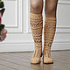 Summer boots ' Svetlana'. High Boots. KnittedBoots. My Livemaster. Фото №4