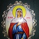 Икона Святая Праведная Анна финифть, Иконы, Ярославль,  Фото №1