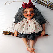 Кукла Баба Яга. Авторская кукла. Портретная кукла. ООАК