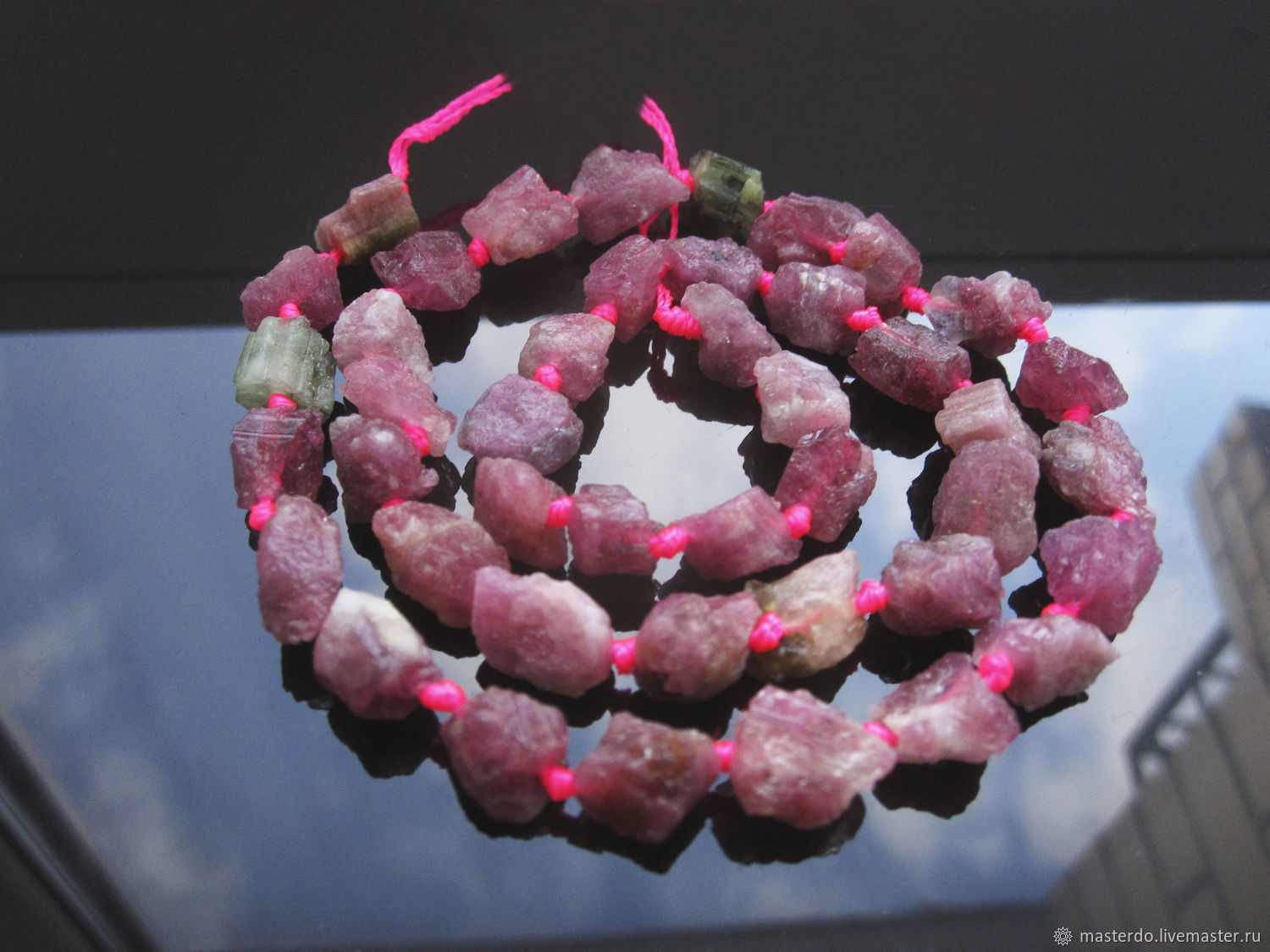 ТУРМАЛИН необработанный бусины полунить купить в интернет-магазине ...