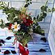 Extravagancia de campo, un ramo en una Copa. Bouquets. Уютное теплосердечие. My Livemaster. Фото №5