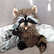 Teddy Animals: Raccoon Teddy Cinnamon. Teddy Toys. VaKulina (Valentina) Teddy Bear. My Livemaster. Фото №5