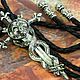 Order BOLO TIE 'GOTHIC' ANTIQUE SILVER DECORATION. Neformal-World. Livemaster. . Ties Фото №3
