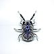 Brooch 'Royal beetle in silver', Brooches, Tver,  Фото №1